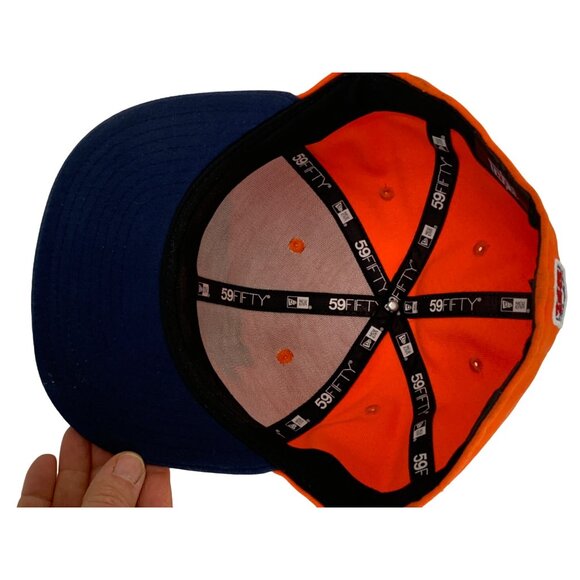 New Era Denver Broncos 59Fifty Fitted Hat Size 7 3/8 Orange NFL 7893 New 7893 - Picture 7 of 10